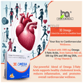 H & A Pharma 3E Omega Soft Gelatin Capsule| Omega 3 Fatty acid 1000mg | EPA 500mg, DHA 300mg | Vitamin E 10mg thumbnail