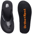 Ortho + Rest M10013 Men slippers with Cushioned Footbed | Soft Comfortable Stylish and Anti Skid Men's Flip-Flops & Slippers Daily Use Grey Size 8 thumbnail