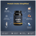 Nutrabay Gold Tri-Blend Whey Protein for Muscle Recovery & Immunity | No Added Sugar | Flavour Vanilla Icecream thumbnail