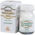 Virgo Praval Panchamrit Rasa Tablet Contain Mukta thumbnail