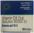 Unical-D3 Oral Solution (5ml Each) Butterscotch Sugar Free thumbnail