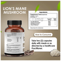 Vedapulse Lion's Mane Mushroom 1200mg Veg Capsule thumbnail
