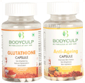 Bodyculp Combo Pack of Glutathione Capsules (60) & Anti-Ageing Capsules (60) thumbnail