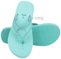 Yoho Lifestyle Ortho Soft comfortable and stylish flip flop Slipper for women ArchFlex Size 7 Aqua Blue thumbnail