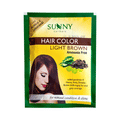 sunny herbals hair color light brown sachet