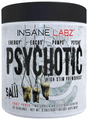 Insane Labz Psychotic High Stim Preworkout SAW Powder Fruit Punch thumbnail