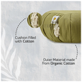 Sarveda Combo Pack of Zafu & Zabuton Meditation Cushion Navy Blue thumbnail