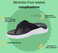 Leaf Ortho Diabetic Care Slippers with Cloud Cushion Tecnology for Better Bloof Flow Black 8 thumbnail