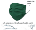 Mowell Washable & Reusable 2 Layer Elastic Earloop Face Mask Green thumbnail