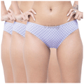 SochGreen Organic Bikni Everyday Undies. Lavender Check XXL thumbnail
