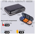 Frizty Weekly Pill Box Unit Black thumbnail