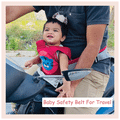 Polka Tots Two Wheeler Child Safety Seat Belt with Adjustable Baby Carrier for Toddler Baby Kids Cat Red thumbnail