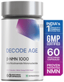 Decode Age NMN Pro Uthever 1000 Vegetarian Capsule , Ultra-Pure, Boost NAD+ , Improve Muscle Strength thumbnail
