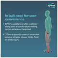Tynor Walking Stick with Seat Grey Universal thumbnail