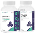CURESEA Lifesciences Combo Pack of Omega-3 Salmon Fish Oil & Vitamin D3 & K2 MK-7 thumbnail