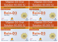 Rain D3 Vitamin D3 Oral Solution 60,000 IU Nano Shots (4x5ml Bottle Each) Orange thumbnail