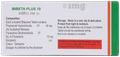 Mibeta-Plus 10 Tablet SR thumbnail