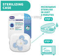 Chicco Physio Comfort Silicone 0 to 6 Months Soother Blue thumbnail
