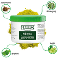 Habibs Henna Mehndi Powder Enriched with Bhringraj Amla Brahmi Jatamansi For Hair Color (200gm Each) thumbnail