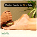HealthAndYoga FootEase Bronze Kansa Vatki with Wooden Handle thumbnail