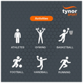 Tynor Thigh Support Air Pro Black & Orange XL thumbnail