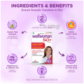Wellwoman 50+ Multivitamins Health Supplement for Women | Reduces Tiredness & Fatigue | Gluten free Tablet thumbnail