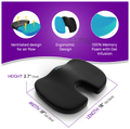 Frido Ultimate Coccyx Seat Cushion with Cooling Effect & Memory Foam Large thumbnail