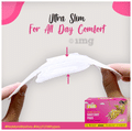 Pinq Polka Hot Pink Premium Ultra Thin Sanitary Pads (6XL & 4XXL Each) thumbnail