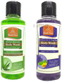 Khadi Pure Combo Pack of Herbal Lavender & Ylang Ylang Body Wash & Herbal Aloevera Body Wash SLS Free & Paraben Free (210ml Each) thumbnail