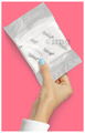 Sparkle Combo Pack of Bamboo Sanitary Pads Made with Natural Biodegradable Ingredients 2 Regular & 2 Overnight (7 Each) thumbnail