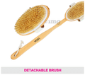 Vega NBA 1/3 Detachable Wooden Bristle Bath Brush with Long Handle thumbnail