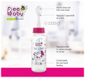 BeeBaby Gentle 2 in 1 Slim Neck Baby Feeding Bottle with Anti-Colic Silicone Nipple & Feeder Spoon, 8 Months+ Pink thumbnail