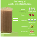 Incredio Slim Shake for Weight Management | Meal Replacement Powder with Shaker (480gm Each) Chocolate thumbnail