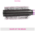 Vega E18 RB Round Hair Brush with Cleaning Comb thumbnail