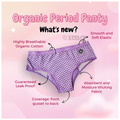 SochGreen Organic Hipster Period Panty Large Lavender Check thumbnail