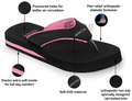 Doctor Extra Soft Ortho Care Orthopaedic Diabetic Pregnancy Comfort Flat Flipflops Slippers For Women 5 UK BK Pink thumbnail