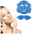 Healthtrek Combo Pack of Cooling Gel Eye Mask for Dark Circles & Cooling Gel Face Mask Blue thumbnail