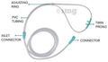 Lifeline Oxygen Delivery Nasal Cannula Set for Adults, Universal Connector, Soft Touch Tubing, Adjustable Ring thumbnail