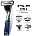 LetsShave Pro 3 Blade Shaving Razor thumbnail