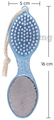 Vega PD 02 4 in 1 Foot Pedicure Brush, Pumice Stone, Scrubber & File for Soft Care thumbnail