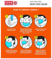 Usha Shriram N95 Anti-Pollution Hepa Face Mask for Adults (Pack of 3) thumbnail