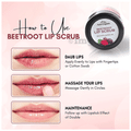 Aravi Organic Beetroot Lip Scrub, Shea Cocoa Butter for Chapped & Pigmented Brightening Lips Scrub thumbnail