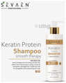 Sevaen Professional Combo Pack of Keratin Protein Shampoo 250ml and Keratin Hair Spa Enriched with Shea Butter 500ml thumbnail