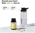 HK Vitals Omega 3 Fatty Acids with DHA & EPA | For Heart, Joint & Brain Health | Soft Gelatin Capsule | Nutrition Care thumbnail