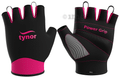 Tynor Tynorgrip Women's Gym Gloves Black & Pink Medium thumbnail