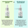 CGG Cosmetics Combo Pack of 2% Niacinamide Serum (10ml) & 2% Salicylic Acid Serum (10ml) thumbnail