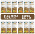 Soultatva Flax Seeds (20gm Each) Tangy Turmeric thumbnail