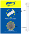 Simon's Grippy Heavy Duty ABS Bathroom and Toilet Grab bar with Anti Slip Finish 50cm Large thumbnail