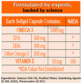 H & A Pharma 3E Omega Soft Gelatin Capsule| Omega 3 Fatty acid 1000mg | EPA 500mg, DHA 300mg | Vitamin E 10mg thumbnail