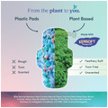 Bliss Combo Pack of Natural Plant Based Sanitary Pads L, XL, XXL & XXXL (6 Each) thumbnail
